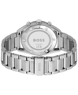 Men's Top Quartz Fashion Chronograph Stainless Steel Watch 44mm