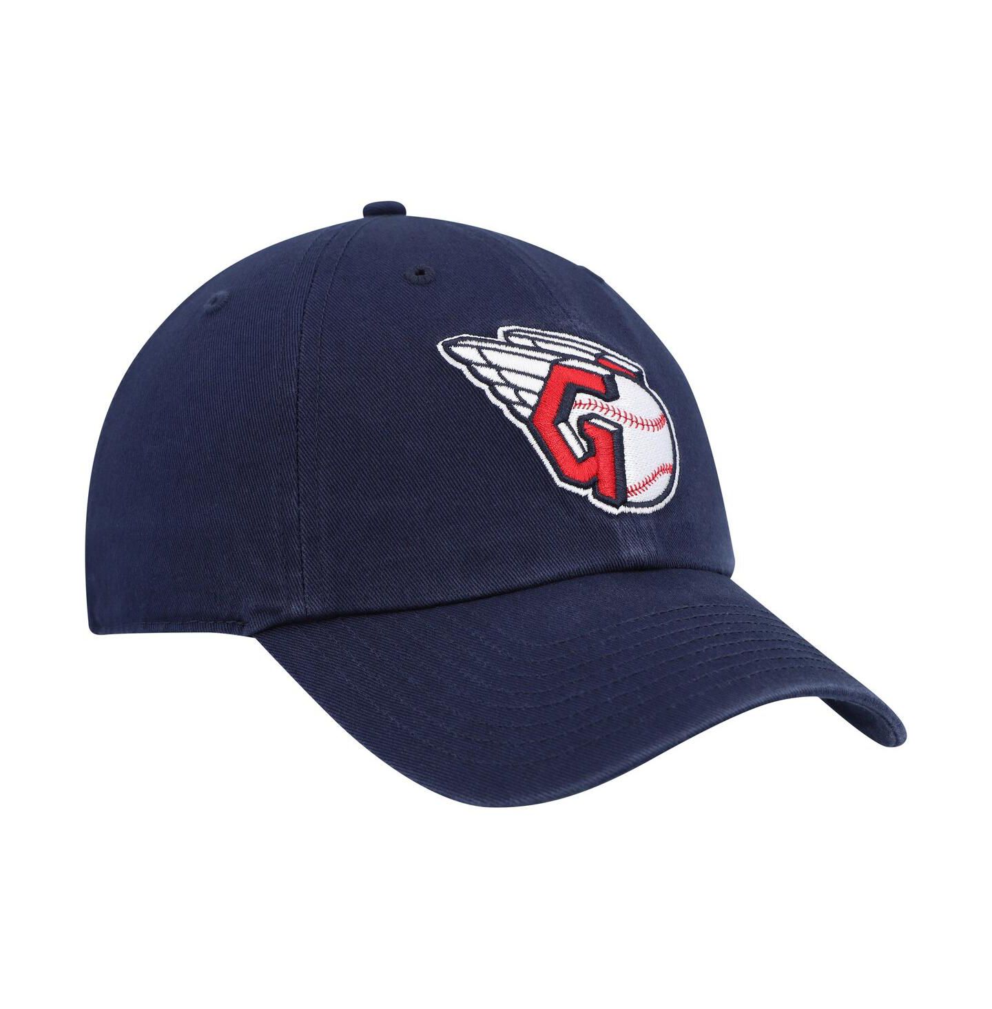 Мужская кепка '47 Brand Navy Cleveland Guardians Clean Up Adjustable Hat — фото 3