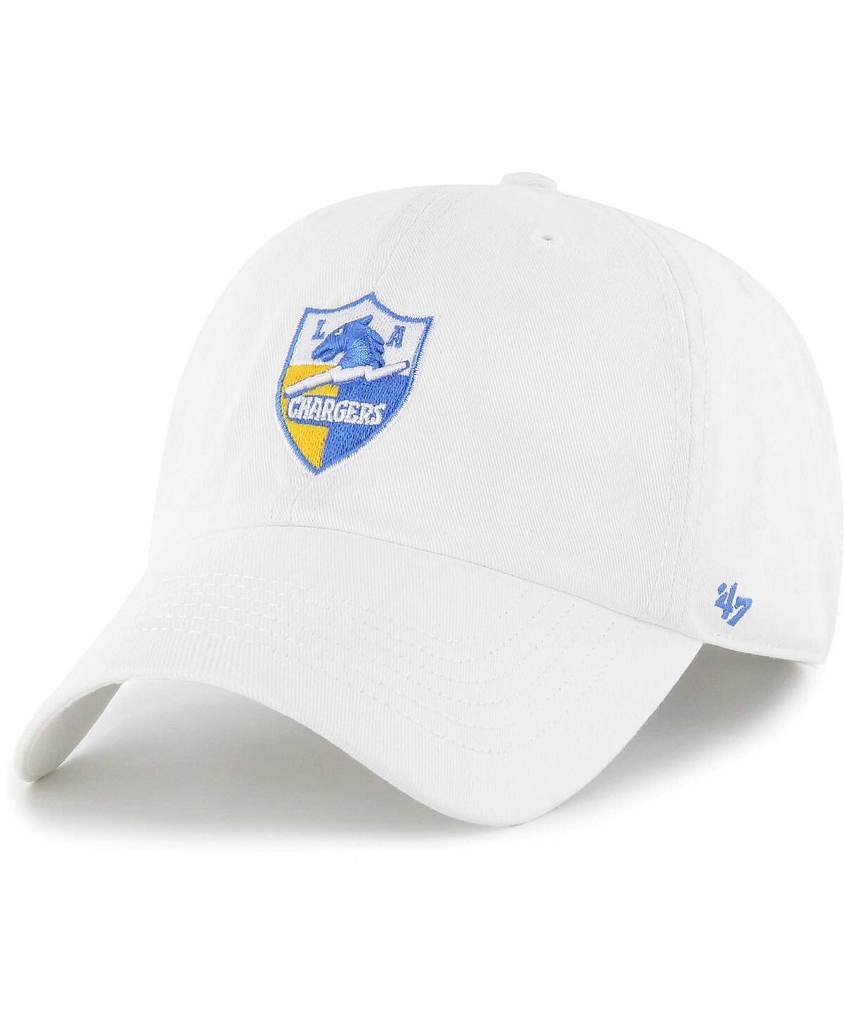 Men's '47 BrandLos Angeles Chargers Gridiron Classics Franchise Legacy Fitted Hat - White