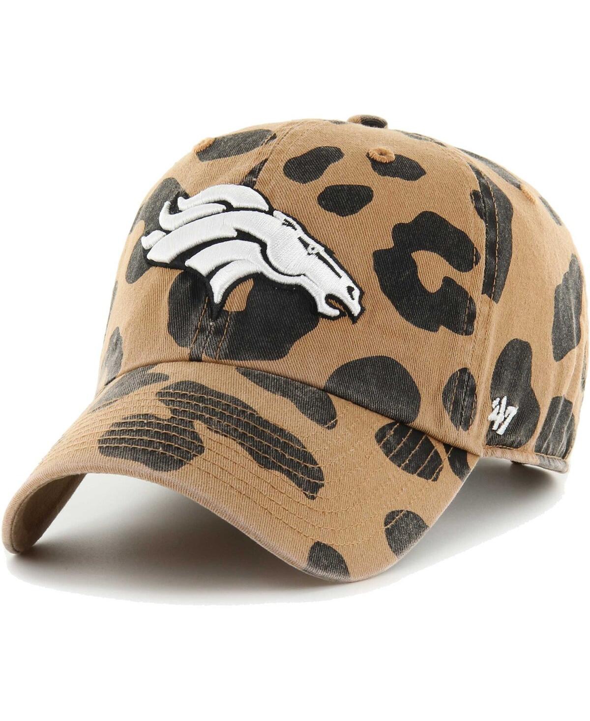 47 Brand Women's ' Tan Denver Broncos Rosette Clean Up Adjustable Hat