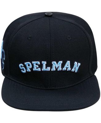 Men's Black Spelman College Jaguars Arch Over Logo Evergreen Snapback Hat