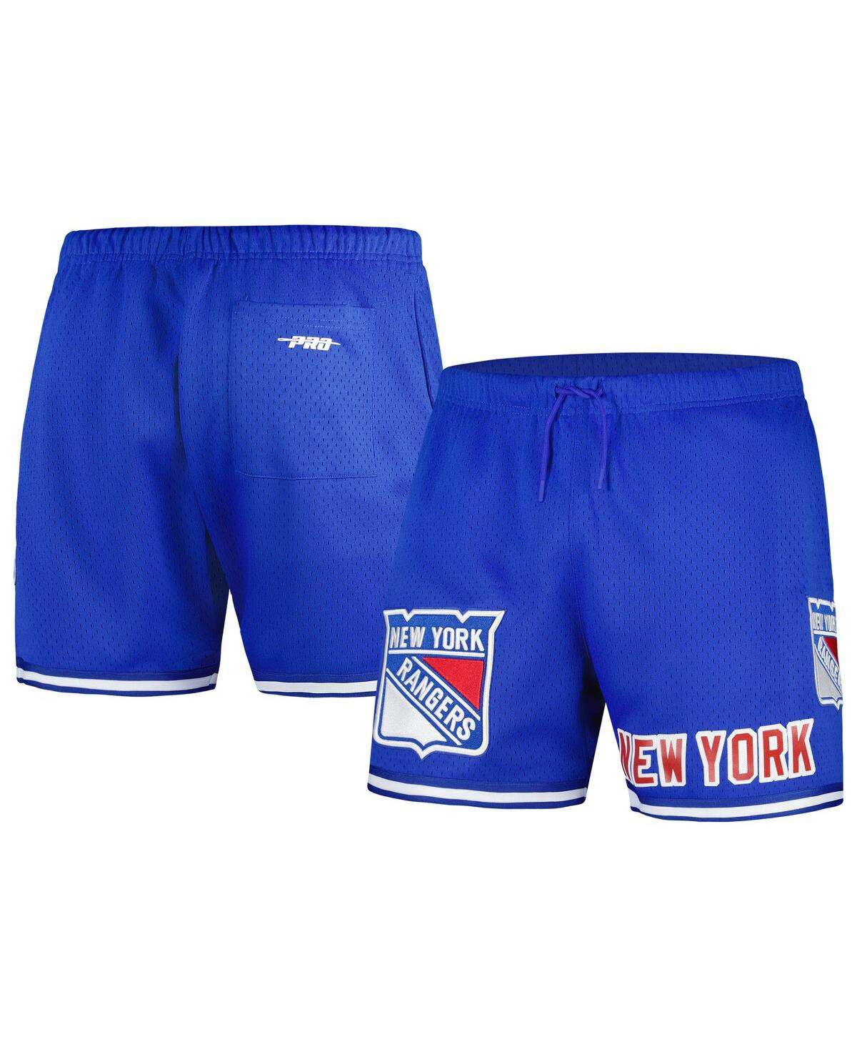 Pro Standard Men's  Royal New York Rangers Classic Mesh Shorts In Royal