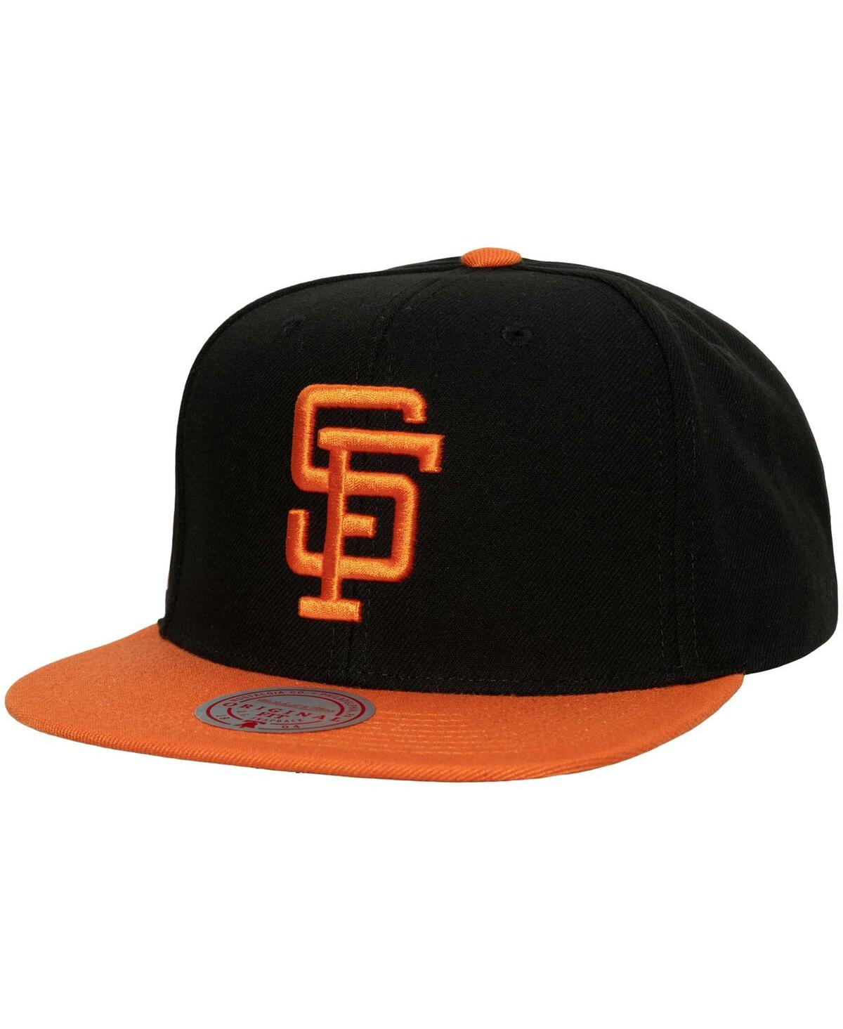 Men's Mitchell & NessSan Francisco Giants Cooperstown Collection Evergreen Snapback Hat - Black