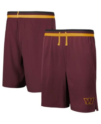 Men's Burgundy Washington Commanders Cool Down Tri-Color Elastic ...