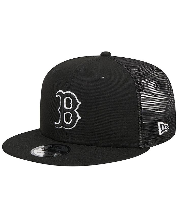 New Era Men's Black Boston Red Sox Trucker 9FIFTY Snapback Hat - Macy's