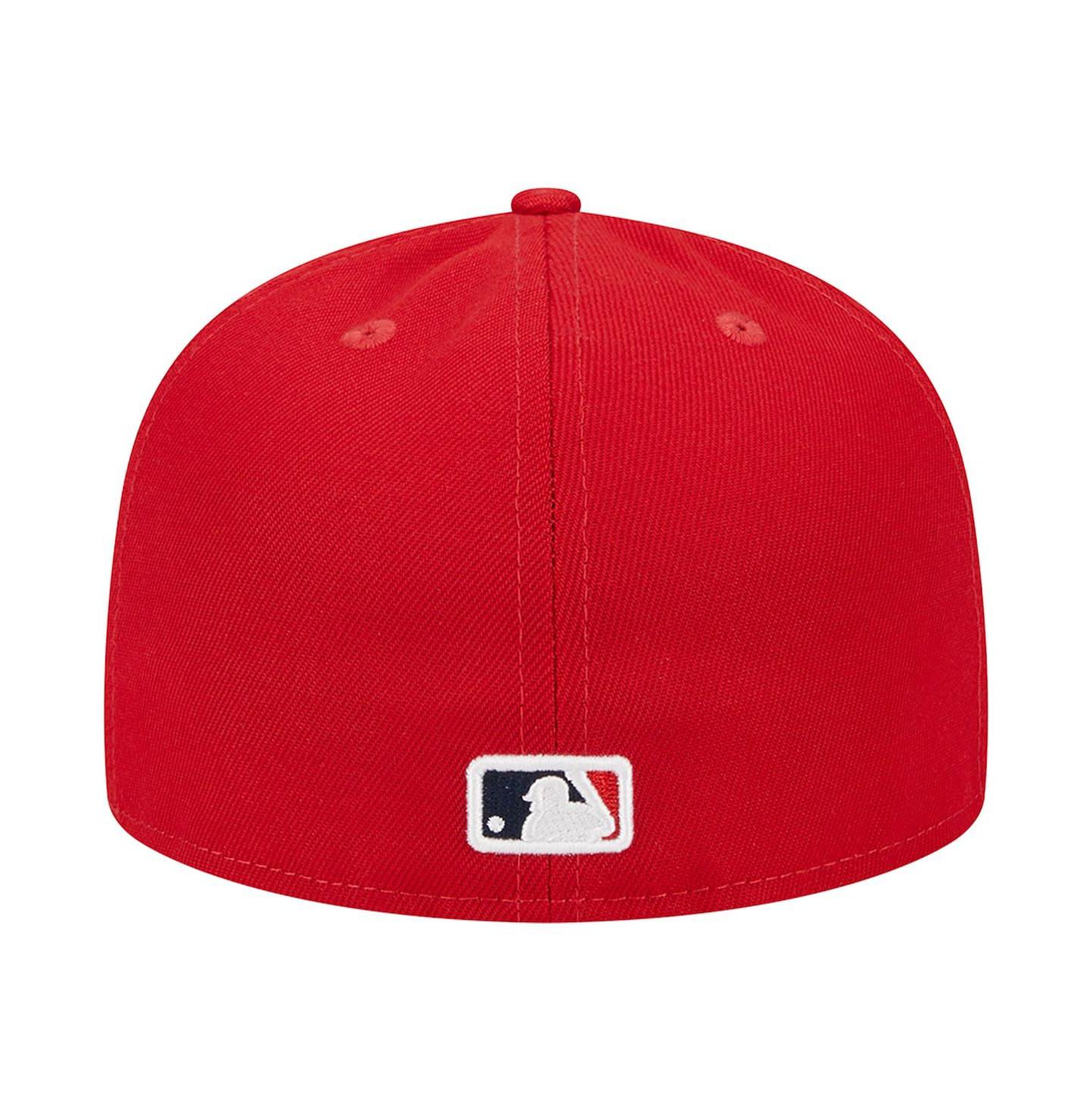 Мужская кепка New Era Red St. Louis Cardinals 2006 World Series Team Color 59FIFTY Fitted Hat — фото 5