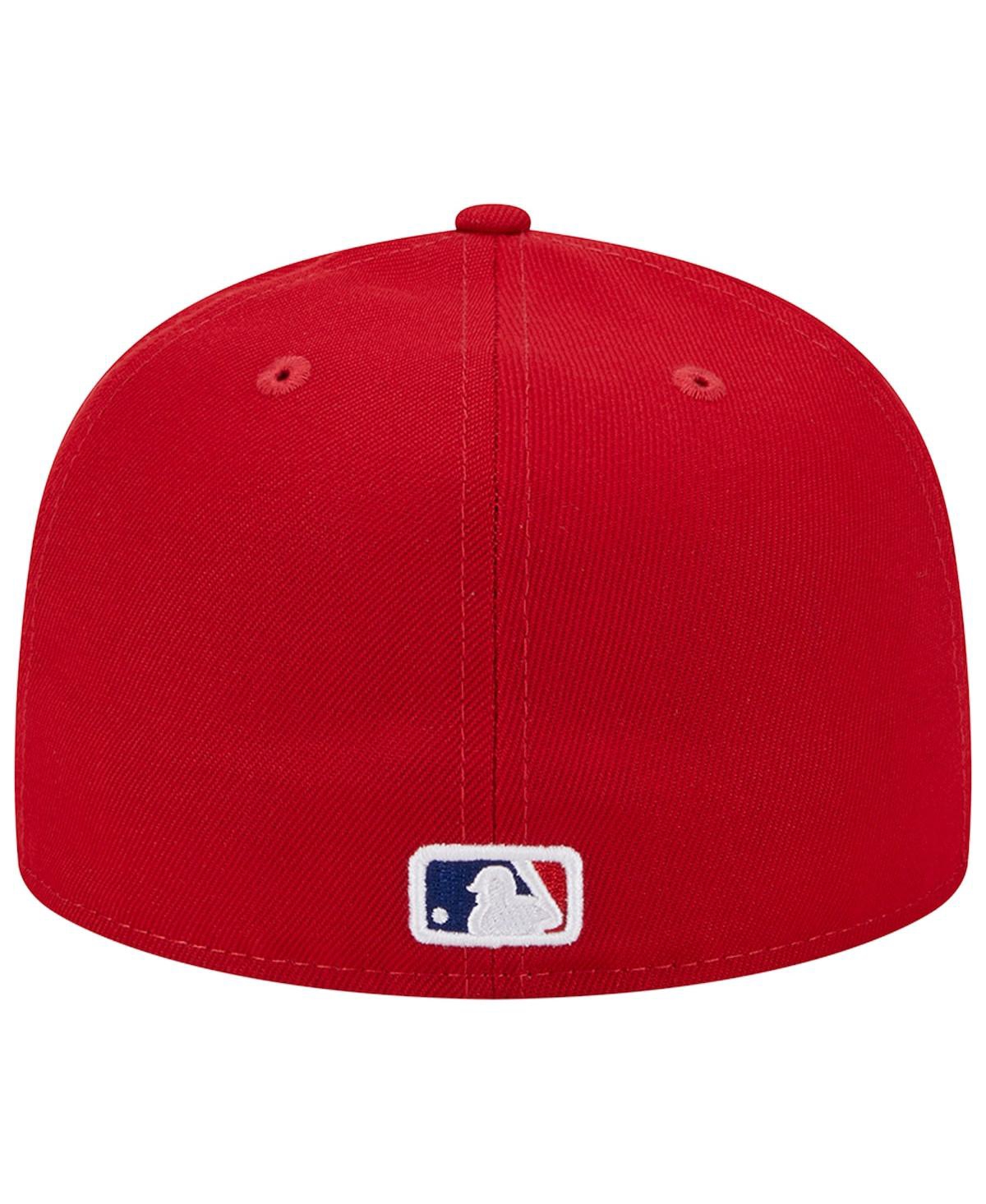 New Era Red Philadelphia Phillies  1980 World Series Team Color 59fifty Fitted Hat In Red