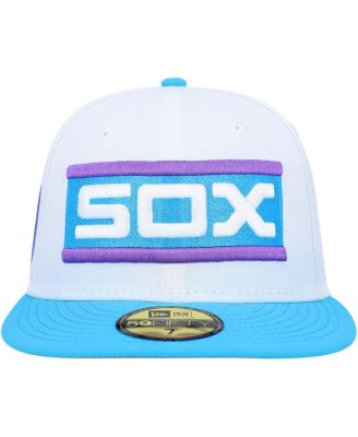 Men's White Chicago White Sox Comiskey Park 75th Anniversary Vice 59FIFTY Fitted Hat