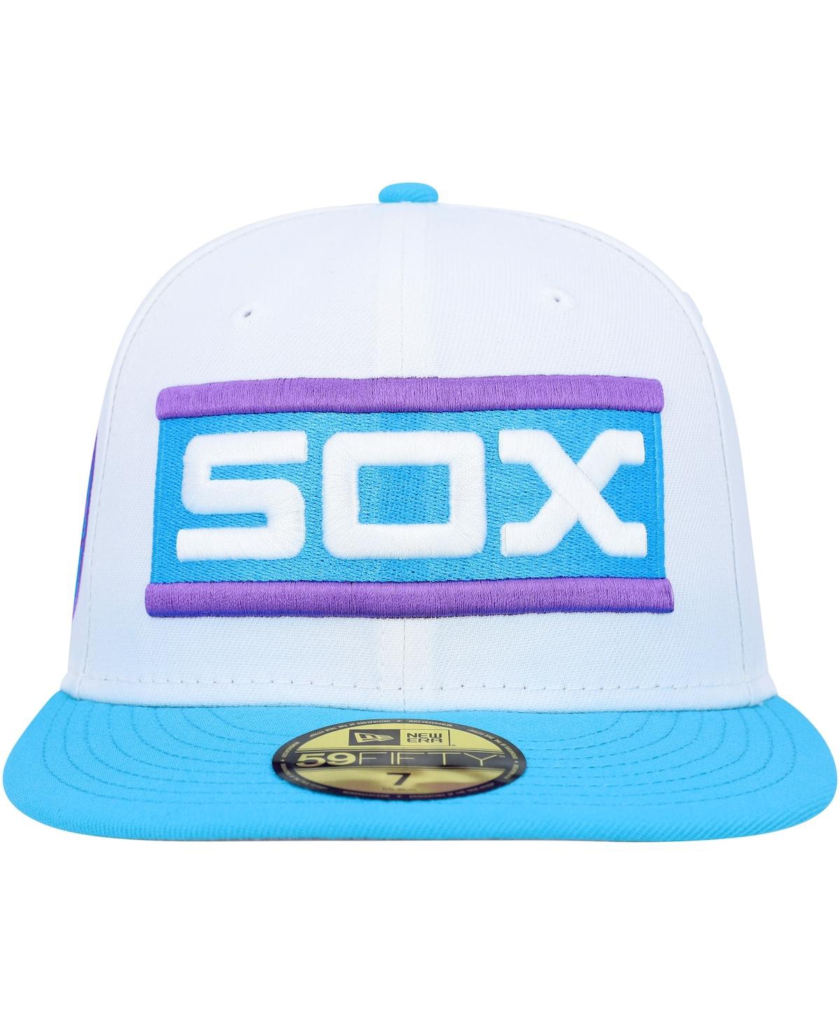 Shop New Era Men's  White Chicago White Sox Comiskey Park 75th Anniversary Vice 59fifty Fitted Hat