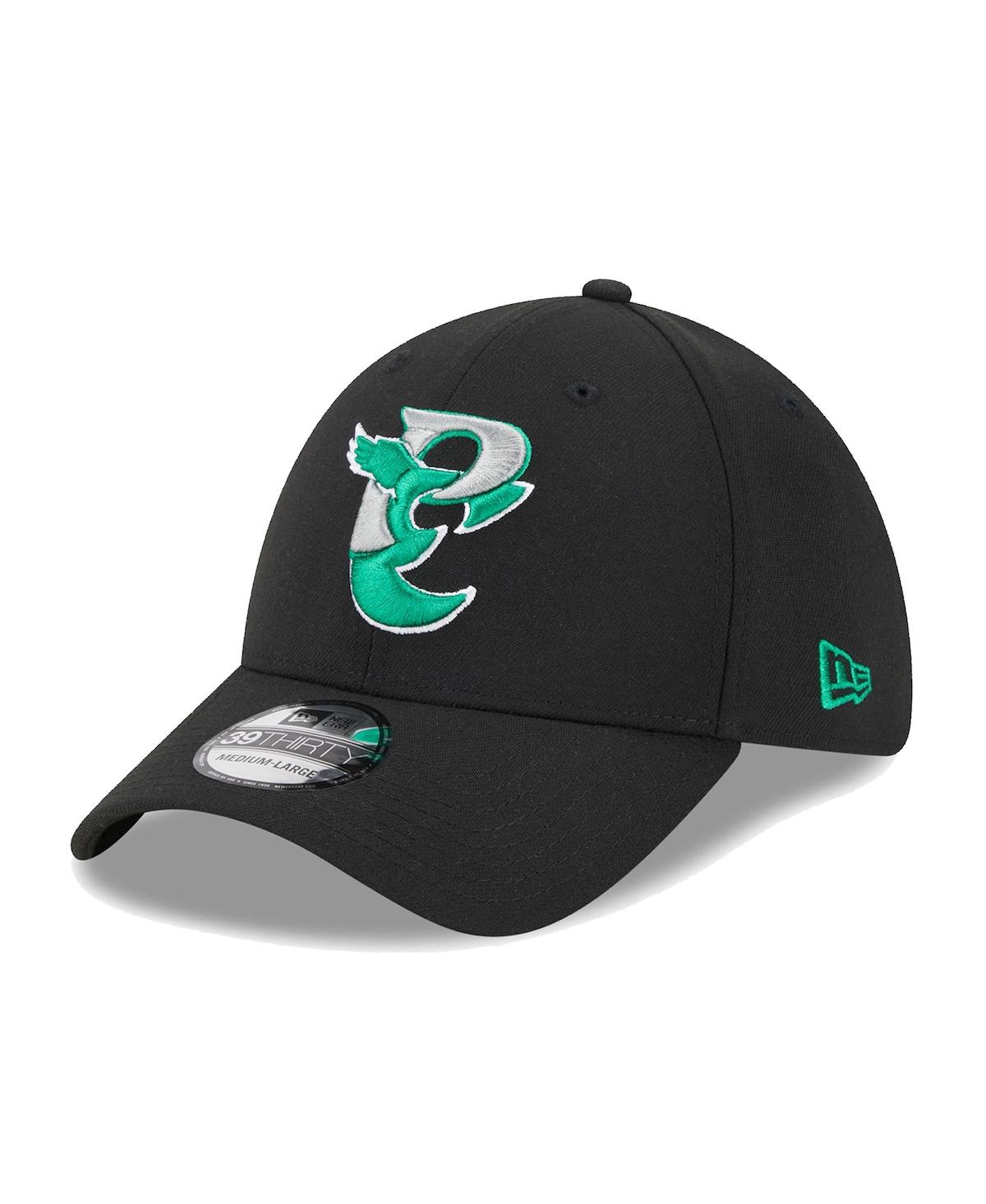 New Era Men's  Black Philadelphia Eagles City Originals 39thirty Flex Hat In Black