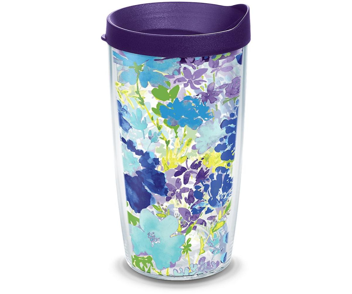 Tervis Tumbler Tervis Fiesta Purple Floral Made In Usa Double Walled Insulated Tumbler Travel Cup Keeps Drinks Cold In Open Miscellaneous