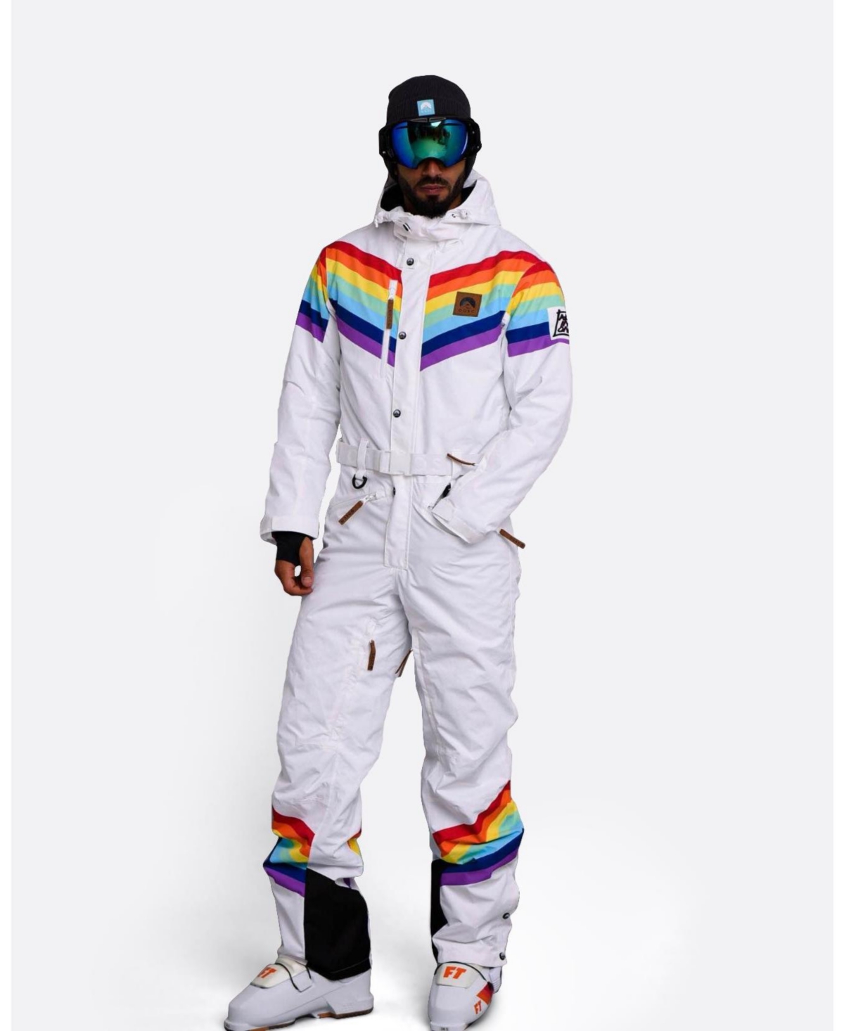 Men's Rainbow Road Ski Suit - Multi