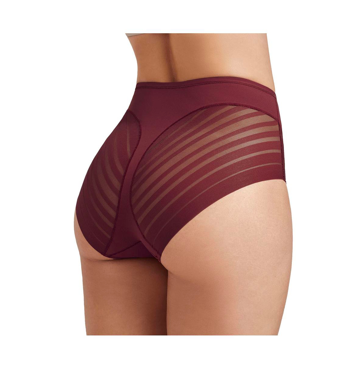 Leonisa Women's Lace Stripe Undetectable Classic Shaper Panty