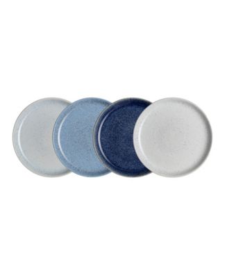 Denby Studio Blue Coupe Dinner Plates, Set of 4