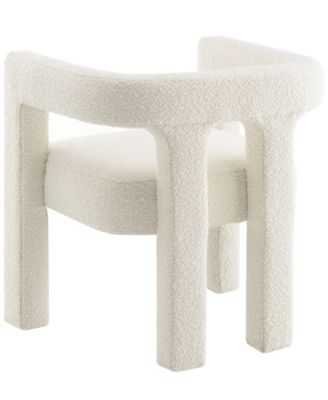 Mandy 28" Boucle Fabric Dining Chair