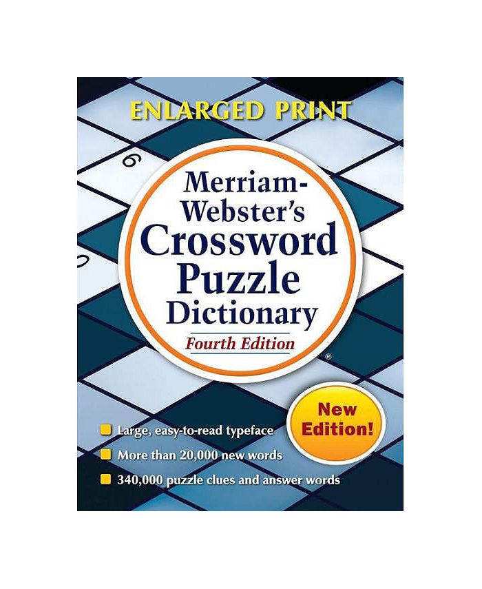 Barnes Noble Merriam Webster #39 s Crossword Puzzle Dictionary Fourth