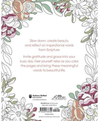 Scriptures and Florals Coloring Book by Allison Loveall