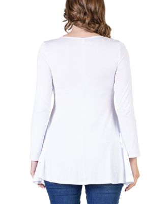 Women's Long Sleeve Swing Style Flare Tunic Top