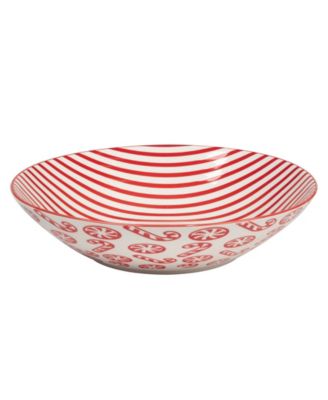 Peppermint Candy 40 oz Soup Bowls Set of 6, Service for 6