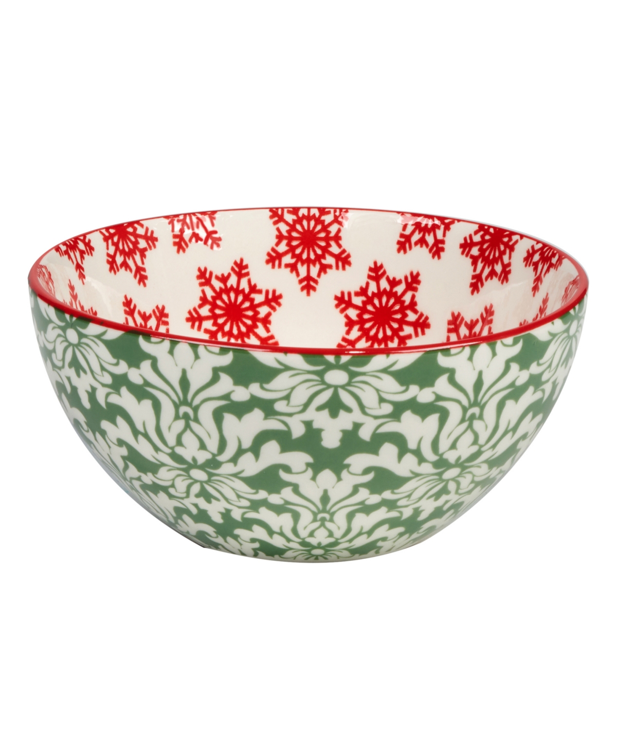 Certified International Winter Medley 13 oz All Purpose Bowls Set Of 6, Service For 6 In Multi