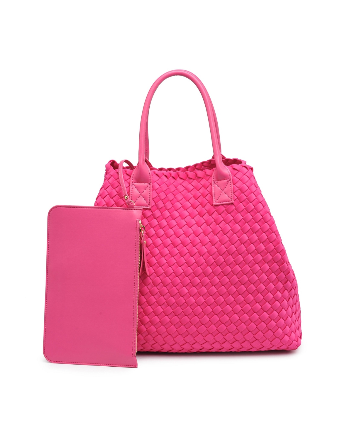 Urban Expressions Ithaca Woven Neoprene Tote In Magenta