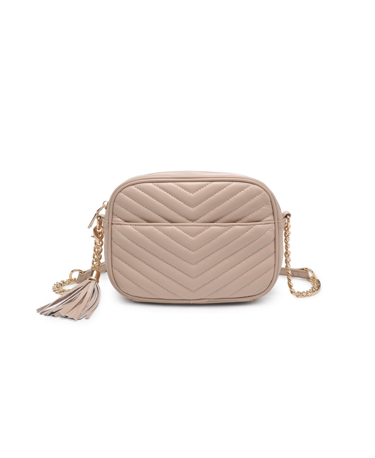 Elodie Quilted Crossbody - Natural