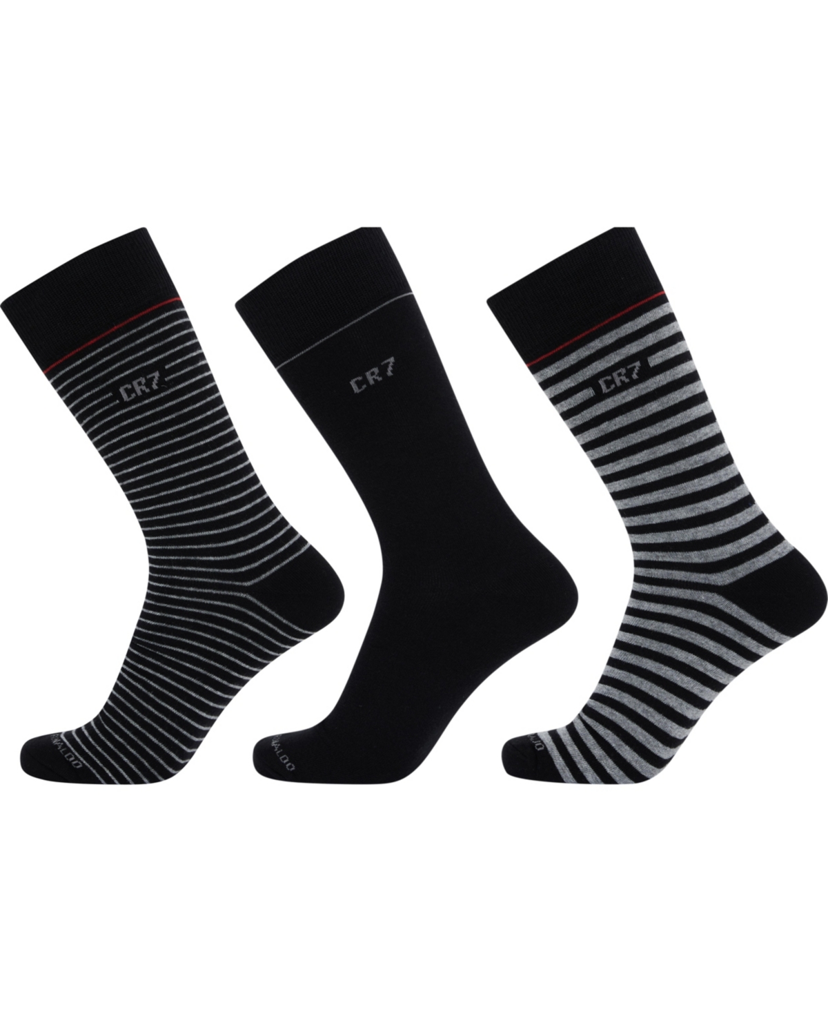 Men's Fashion Socks in Gift-Box, Pack of 3 - Gray, Black, Blue