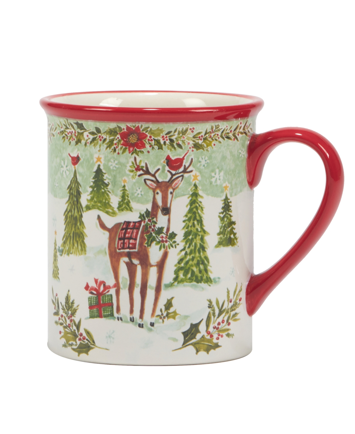 Certified International Joy of Christmas Mugs Set of 4