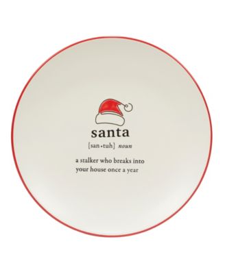 Christmas Fun Sayings 8.5" Dessert Plates Set of 6