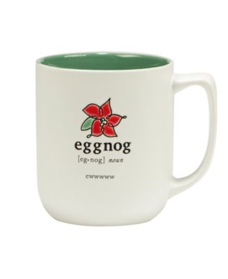 Christmas Fun Green Sayings 16 oz Mugs Set of 6