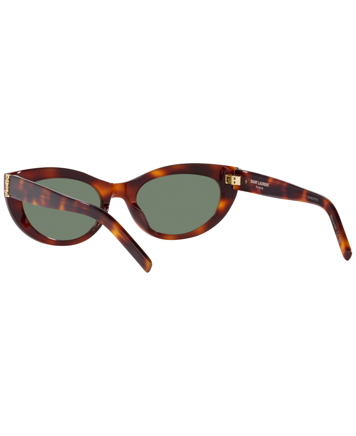 Shop Saint Laurent Unisex Sunglasses, Slm115 In Tortoise
