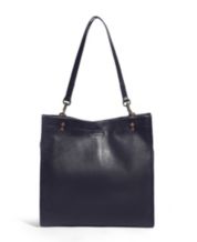 La Regale Rosalia Jacquard Flap Clutch Handbag Navy Blue - $25