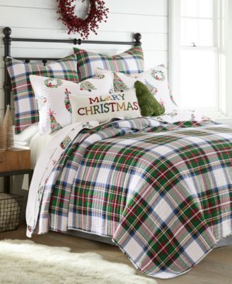 Festive Baubles Reversible 3-Pc. Quilt Set, King/California King