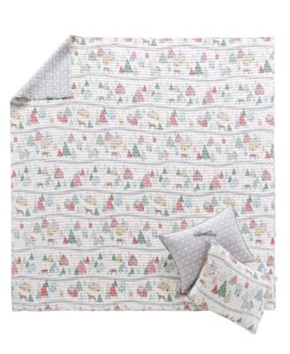 Joulset Holiday Reversible 3-Pc. Quilt Set, King/California King