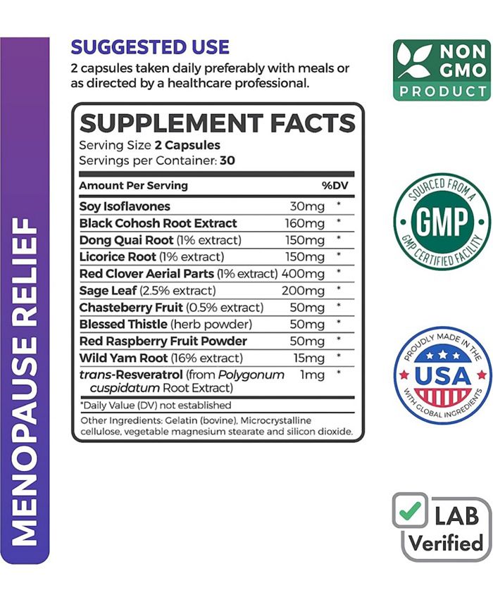 Healths Harmony Menopause Relief nonGMO Helps Support Menopausal