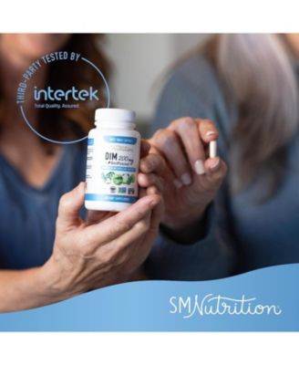 DIM 200mg with BioPerine, Estrogen Supplement for Women, Supports Hormone Balance, 60 Capsules