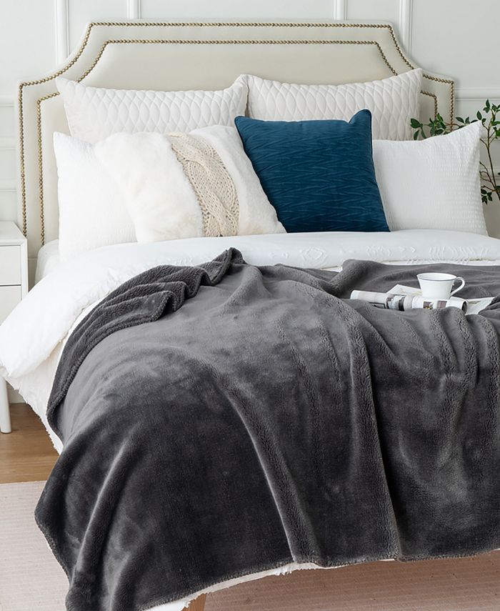 Battilo Luxury Heavy Weight Plush Mink Throw, 50" x 60" Macy's