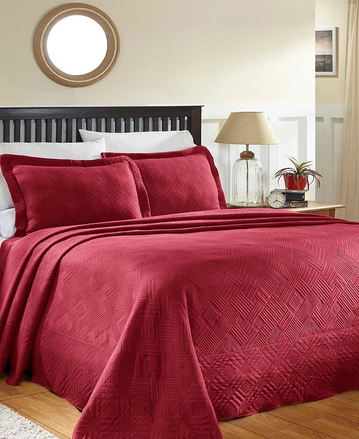 Superior Geometric Fret Textured Jacquard Matelasse AllSeason Bedspread Sets Macy's