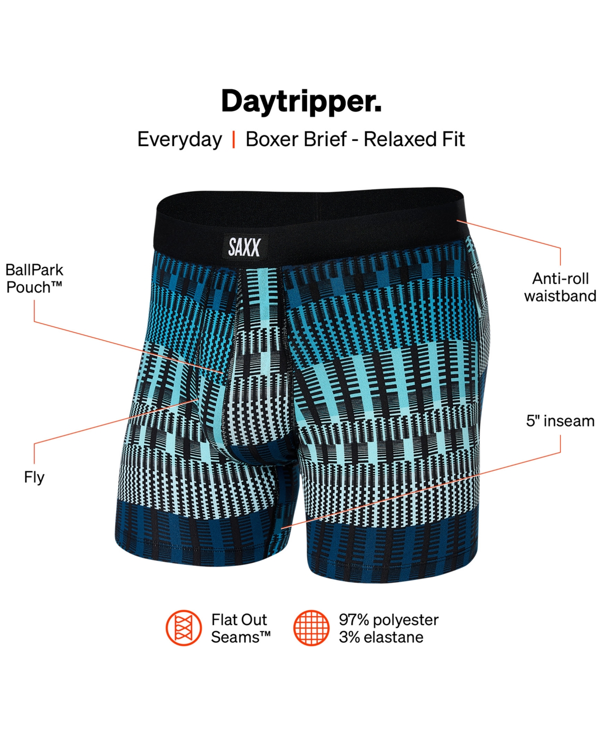 Shop Saxx Men's Daytripper Relaxed Fit Boxer Briefs In Sunset Cre