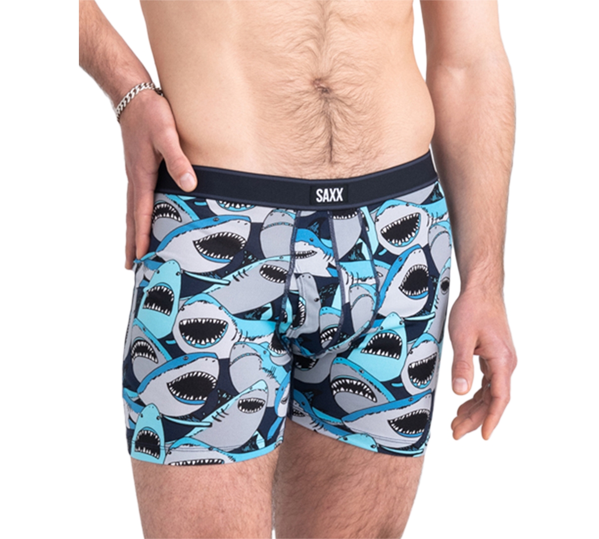 Men's Daytripper Relaxed-Fit Printed Boxer Briefs - Shark Tank Camo- Navy