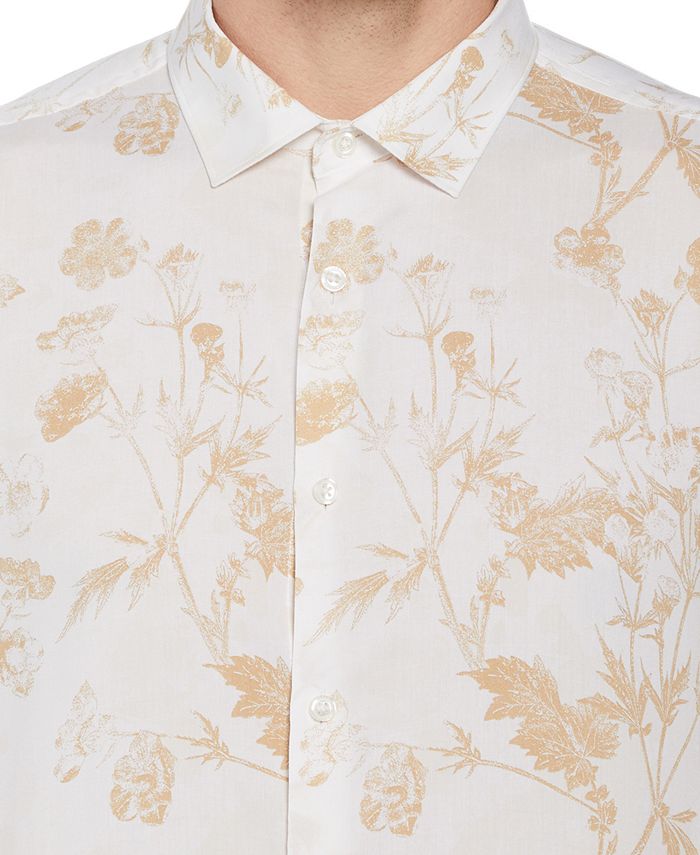 Perry Ellis Men's Soft Floral-Print Shirt - Macy's