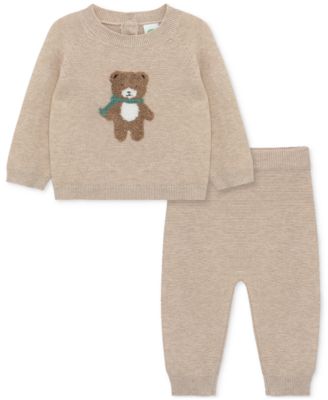 Little Me - Baby 2-Pc. Bear Sweater & Pants Set
