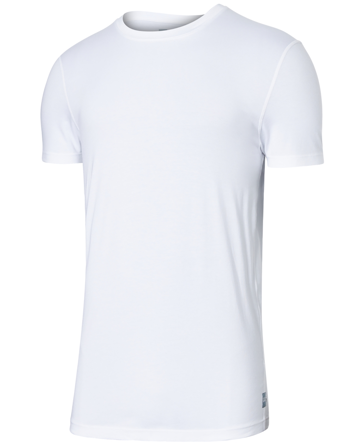 Shop Saxx Men's Droptemp Cooling Slim Fit Crew Neck Undershirt In White