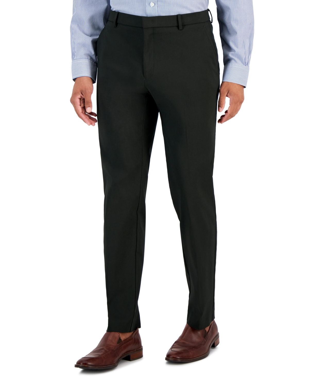 Tommy Hilfiger Men's Modern-Fit Th Flex Stretch Solid Pants - Dark ...