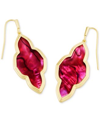 Kendra Scott - 14k Gold-Plated Stone Medallion Drop Earrings