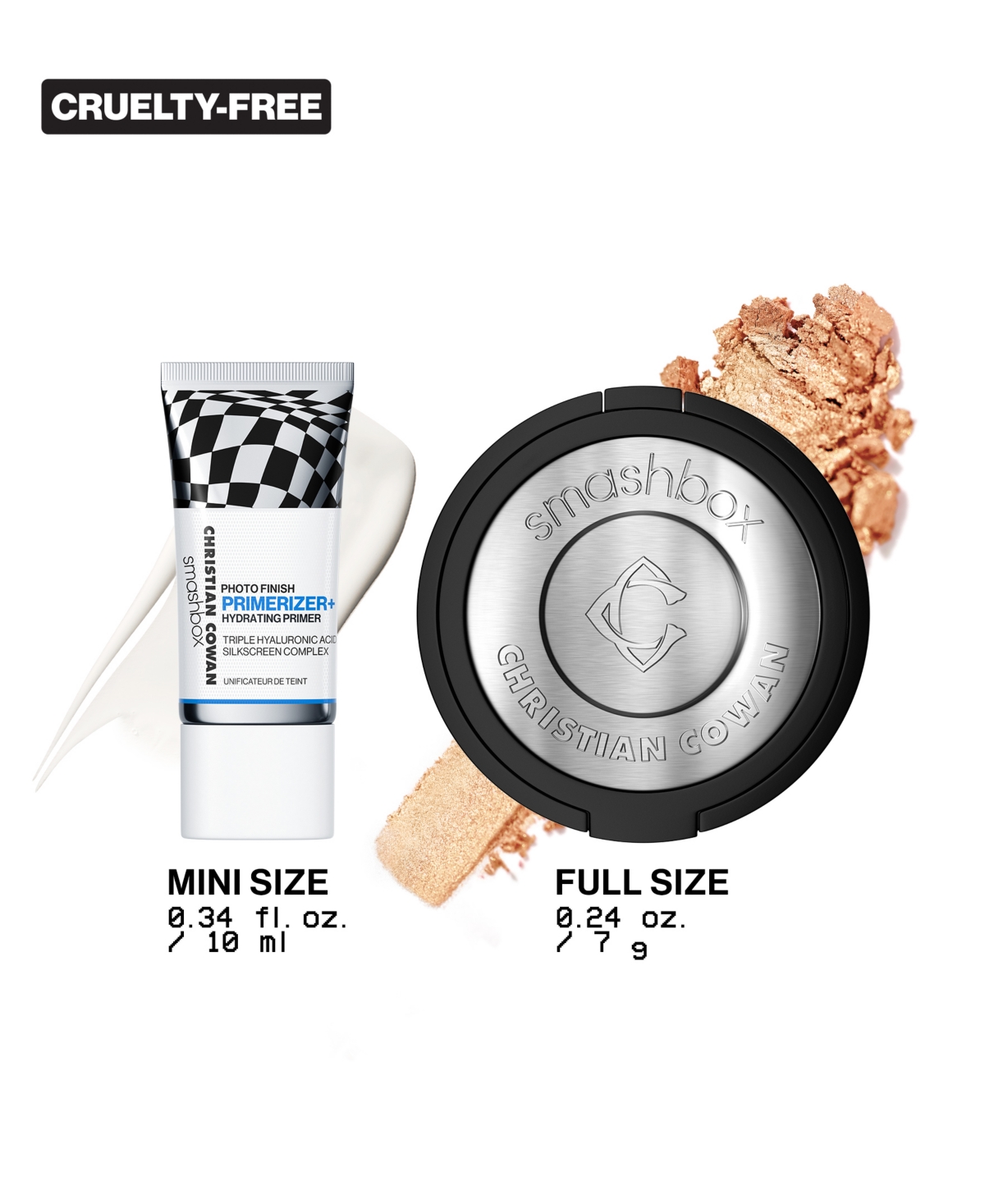 Shop Smashbox X Christian Cowan Essential Pieces Full-size Highlighter + Mini Primer Set In Na