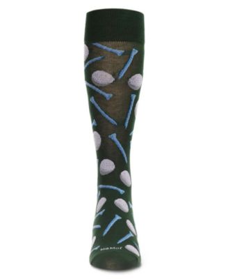 Men's Golf Ball and T-shirt Rayon from Bamboo Blend Novelty Crew Socks