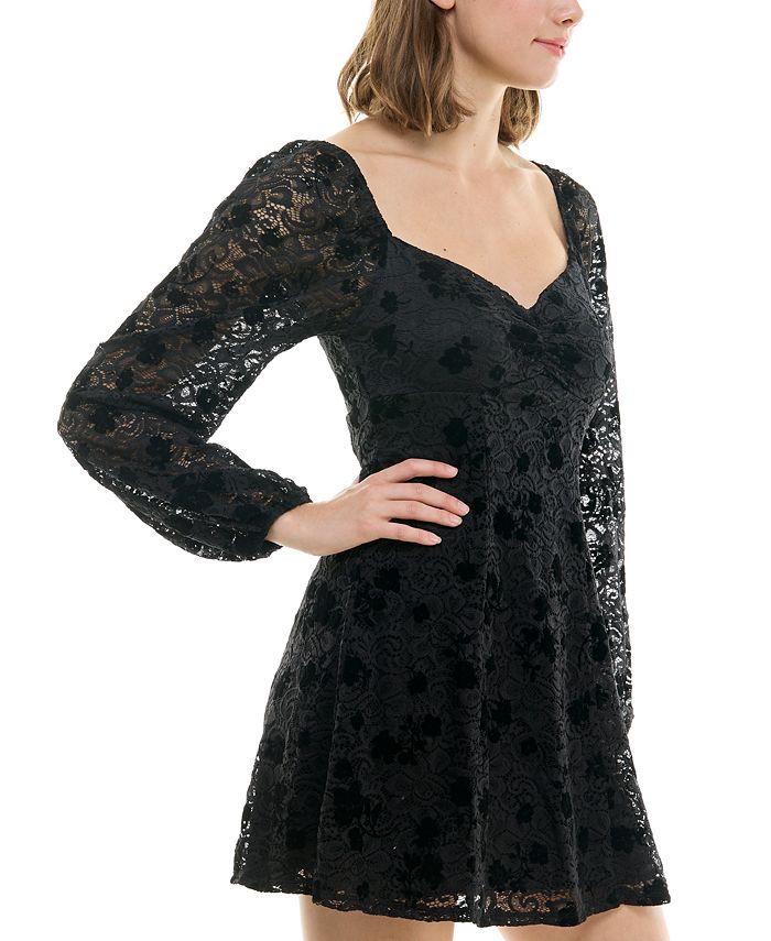Colors Couture - J095 Embellished Lace Sweetheart A-line Dress main image 1
