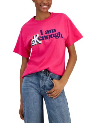 Love Tribe - Juniors' I Am Kenough Barbie Print T-Shirt