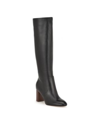 Nine West Women's Otton Stacked Block Heel Dress Boots - Macy's
